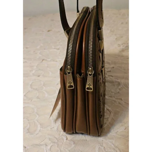 Patricia Nash Rovina Laser Lace Leather Purse Bag-Florence NWT Msrp. $299.95 - Picture 5 of 16